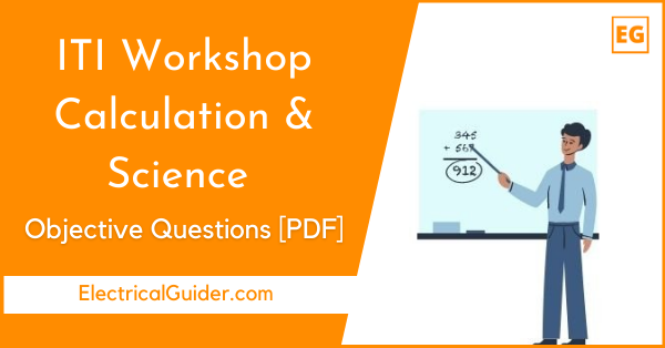ITI Workshop calculation and Science question paper PDF